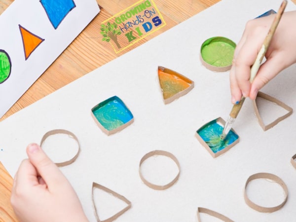 آموزش اشکال هندسی با نقاشی به کودکان